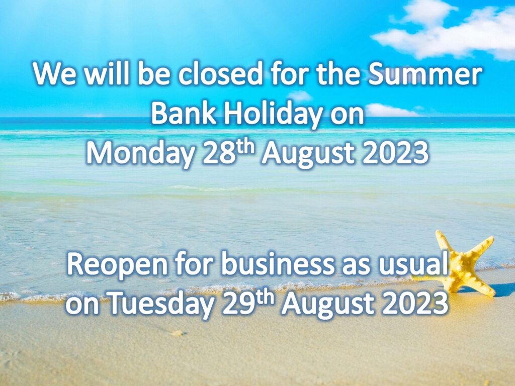 Summer Bank Holiday 2023